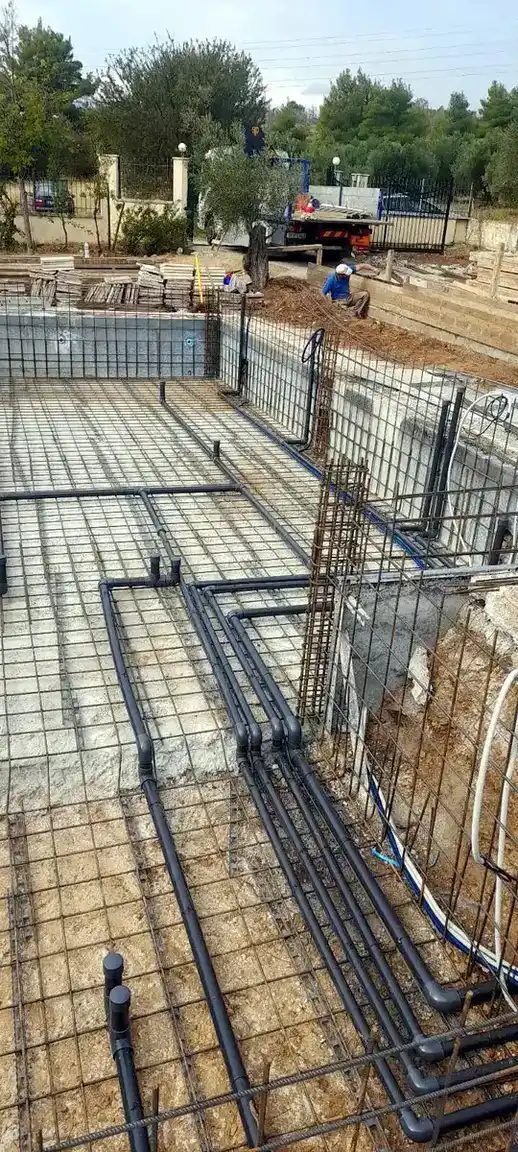 Ndërtim πισίνας και υδραυλικές εγκαταστάσεις